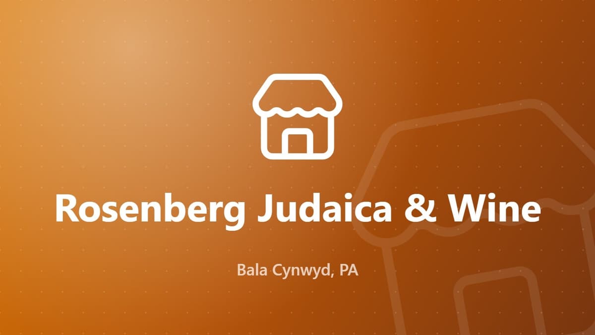Rosenberg Judaica & Wine