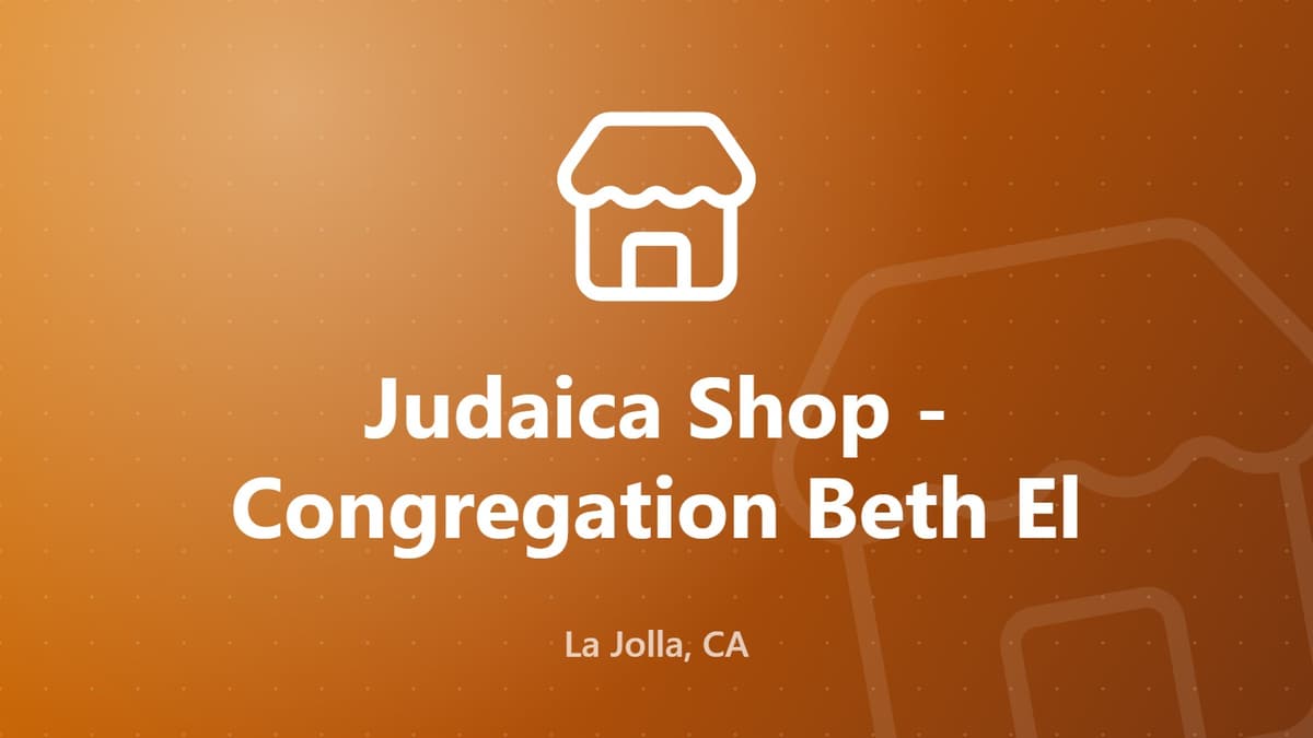 Judaica Shop at Congregation Beth El