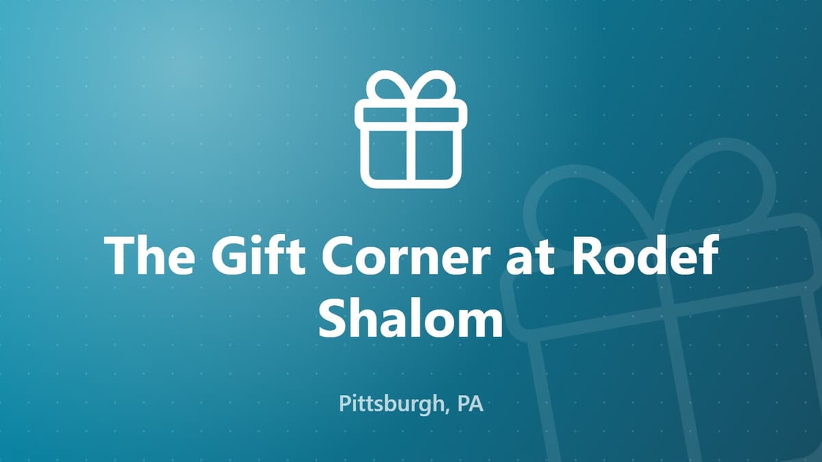 The Gift Corner at Rodef Shalom