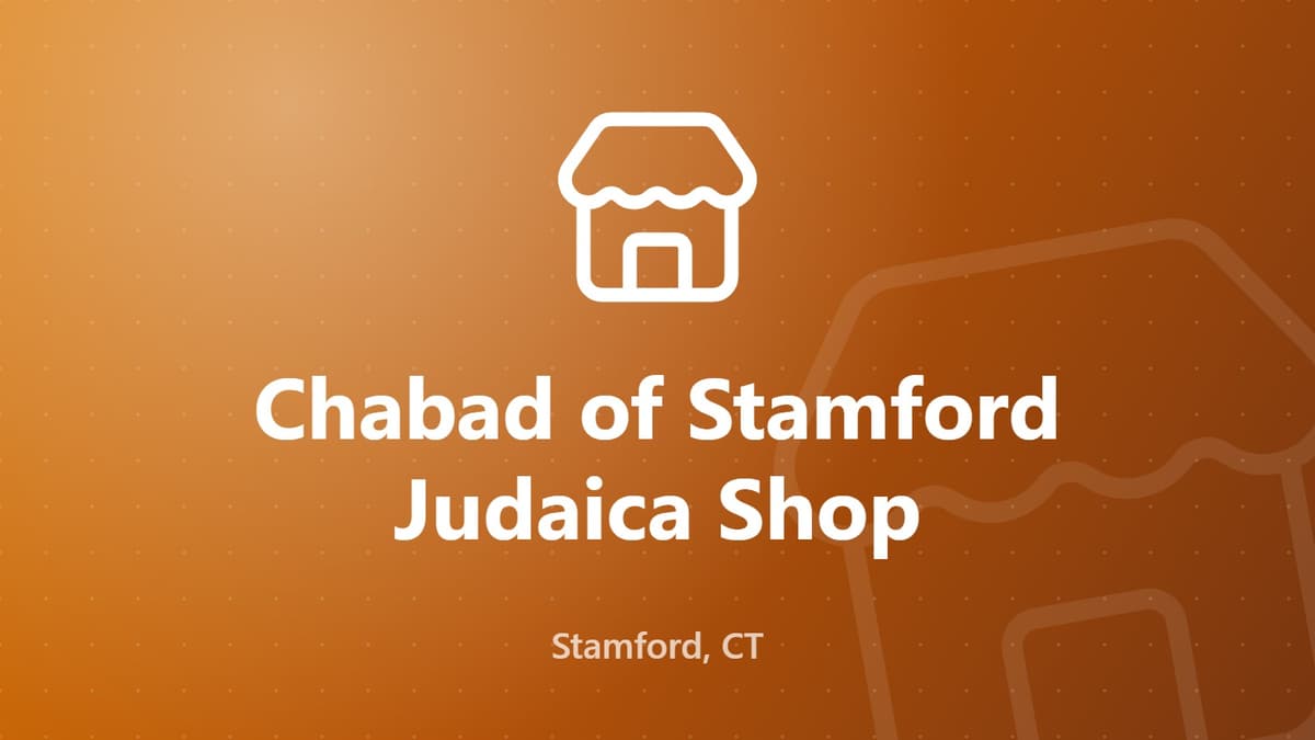 Chabad of Stamford Judaica Shop