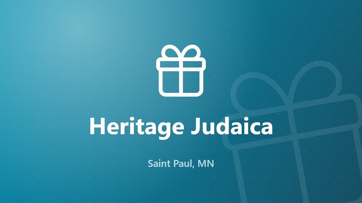 Heritage Judaica Twin Cities